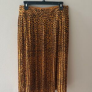 J. Crew Print Midi Skirt